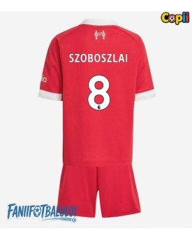 Liverpool Dominik Szoboszlai #8 Echipament de Fotbal Replică 2025-26 Copii Acasa (+ Șorturi)